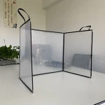 School Portable Plexiglass Plastic Sheet Clear PVC Sneeze Guard Shields Student Desk Shield