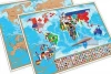Scratch away stamp world travel map