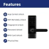 Security Tuya TTLock APP Digital Electronic Lock Fingerprint Smart Door Lock