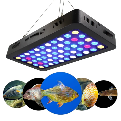 Shenzhen supplier led dimmable 165w led aquarium light coral reef with smart I controller for saltwater aquarium fish tank