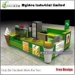 shopping mall retail food corn ice cream kiosk design with ice cream cone
