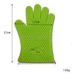 Silicone Heat Resistant Cooking mittens,BBQ, Oven, Grill, Insulated Silicone Mitts