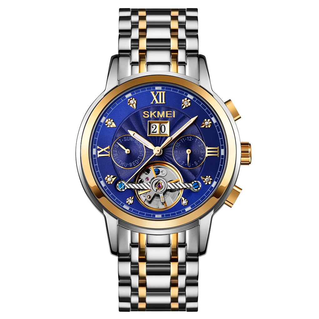 skmei M029 2020 New Design Men Watch Alloy Case Water Resistant Fashion Business Luxury Watches automatic mechanical  Watch