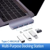 Small USB Hub for Mac-book Pro 4 in 1 USB 3.0 Port USB Hub with LED Indicators
