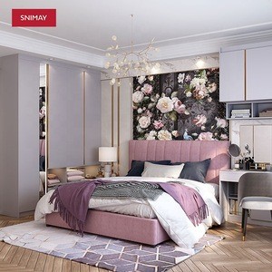 Snimay Grey Melamine Bedroom Wardrobe Korean Custom Amoires Wardrobe Closet