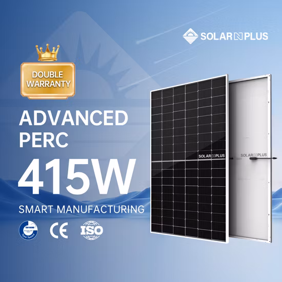 Solarnplus 395W 400W 405W 410W 415W Solar Panel 108 Half Cells Factory Price for Residential Rooftop