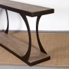 solid wood console table  mango wood table  real wood dining table