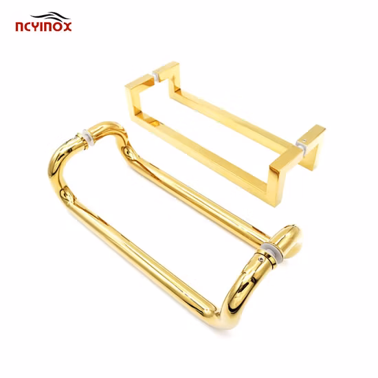 Commercial Grade C-Shaped Offset Door Pull Handle - Stainless Steel 304 Material Back-to-Back Mount Door Hardware