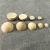 Import split wood beads jewelry unfinished round wooden half balls crafts ornament hemicycle semicircle wood cabochon beads from China