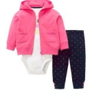 Spring winter autumn newborn toddlers infant baby wear   100% pure cotton  3 pcs rompers