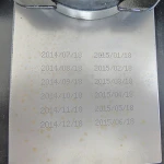 Square plate electric date pad printer for glass bottle