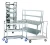 Import Stainless Steel Easy-assemble Hospital movable laundry trolley with wheels from China