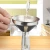 Import stainless steel kitchen funnel Mini Funnels with Metal Long Handle Large Funnel with Removable Strainer Filter from China