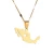 Import Stainless Steel Mexico Map Pendant Necklace Gold Color Mexican Charm Jewelry from China
