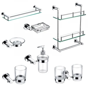 Stainless steel toilet hardware bath fitting set bathroom accessories