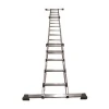 Step tray multi functional aluminum telescopic ladder double sided home ladder
