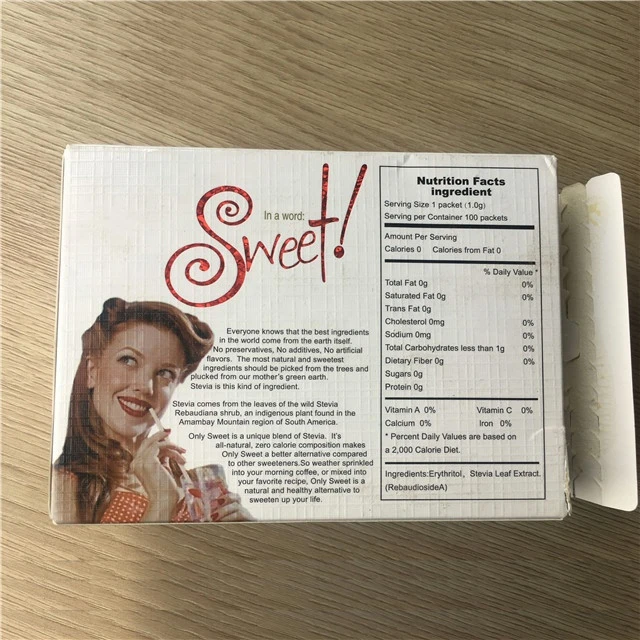 Stevia Erythritol Sweetener packets are the perfect complement to foods and beverages