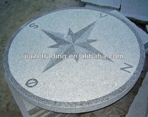 Stone carving Compass design paving