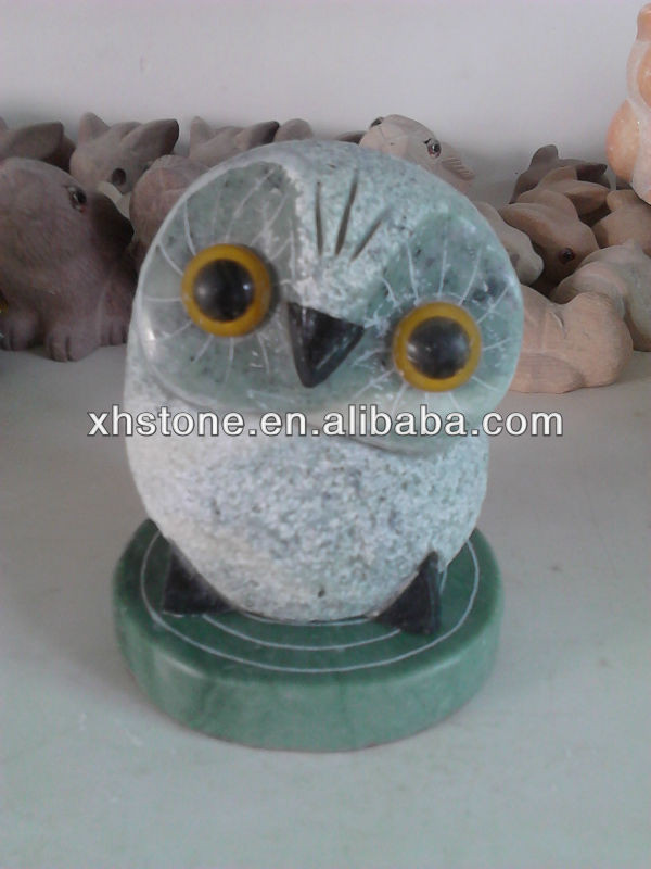 View of Buy Stone Owl Carvings,owl Sculptures,hand Carved Natural Marble Owls ...