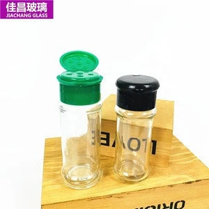 Storage  Container 90 ml Cylindrical Glass Jar Salt Pepper Herb Flavoring Spice Bottle Spice Jar