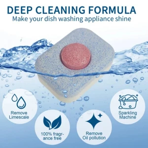 Strong Household Dishwasher Tablets Solid Auto Dish-Washing Machine Detergent for Tableware Cleaning