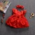 Import Summer Baby Toddler Girl Dress bubble puff sleeve Flower Headwear Princess Red Wedding Party Pageant Tulle TUTU Dresses from China