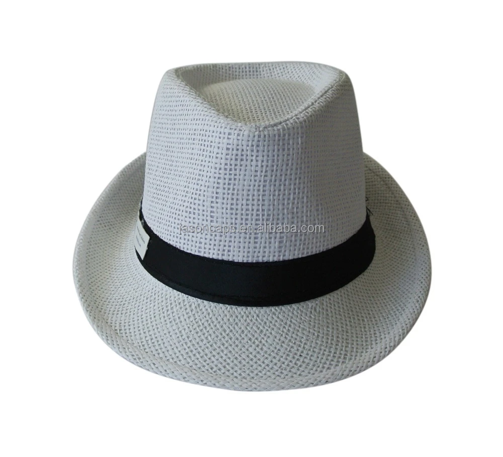 Summer Beach Cowboy paper Straw Hats Panama Fedora Hat