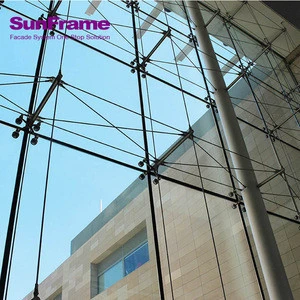 Sun Frame Aluminum Facade Curtain Wall Spider System