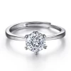 Sun Star TL-382  925 Sterling Silver Jewelry Gold Filled Female Engagement Rings Silver Adjustable Cubic Zirconia Rings