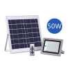 Super Thin 18/ 27/ 30/ 40/ 50W LED Lamp LFP Battery Solar Powered Outdoor Flood Light with IR Remote Control