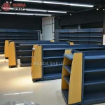 Supermarket shelf wood gondola shelving rack display shelves Products Heavy Duty Rack Supermarket Steel Metal Shelf Display