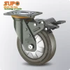 SUPO Industrial caster wheel 4inch 5inch 6inch 8inch Swivel Top Plate Ultra-quiet synthetic rubber ER heavy duty casters