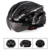 Support OEM LOGO Outdoor Road Mountain Bike Helmet with In-mold Riding Cycling Helmet with Visor Lens Sports Mtb Bicycle Helmet