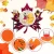 Import Table Mats Fall maple leaf placemats Thanksgiving harvest maple leaf shaped felt heat resistant coasters from China