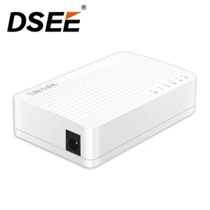 Tenda S105 Ethernet Switch Mini 5 Port Desktop Ethernet Network Switch 100Mbps LAN Hub Small and Smart Plug and Play Easy Setup