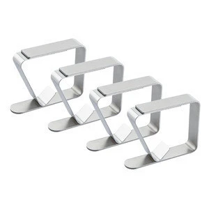 Thickened Stainless Steel Table Cloth Cover Clamps Holders Tablecloth Clips for Picnic Graduation Party