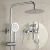 Import Three Position Fixtures Bathtub Bath Shower Polished Nozzle Brass Shower Set with Large Sprinkler Hand Shower Womens Spray Gun from China