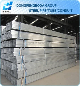 Tianjin gi square rectangular pipe galvanized square steel pipe steel tube hollow section