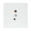 TianLai86 Standard Smart Home System RCA and 3.5 AUX Jack Input Wall Audio Panel Easy Connection