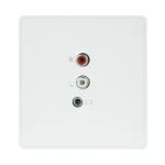 TianLai86 Standard Smart Home System RCA and 3.5 AUX Jack Input Wall Audio Panel Easy Connection
