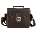 TIDING Crazy Horse Leather Video Camera Bag dslr Vintage Style Sling Camera Bag