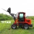 TITAN 4 wheel drive 0.8 ton articulated small mini wheel loader front end loader for farm garden muti purpose use