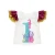 Import Toddler piain white art digital sleeveless t shirt party fashion sequin top sport t-shirt for 0-6 years old from China