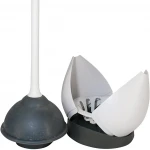 Toilet Plunger and Holder for Bathroom Storage