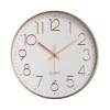 top selling product Metal Wall Clock 12 inch size for living room office Hanging vintage clock Digital Quartz classic clock