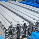 Traffic barrier w beam guardrail highway barrier