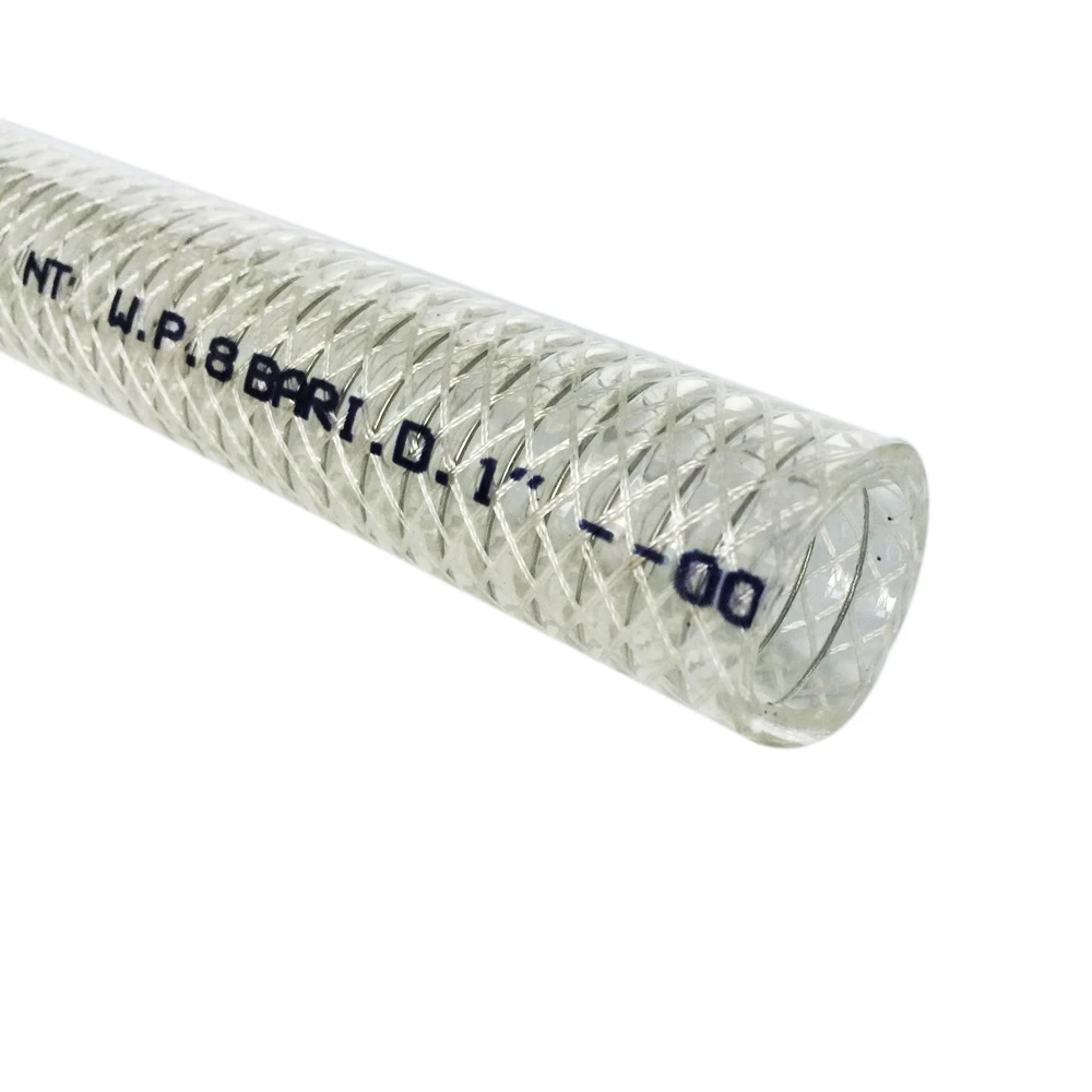 Transparent PVC Flexible Discharge Water Steel Wire Reinforced Hose Plastic Spring Hose Pipe