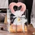 Import Transparent Water Resistant Clear PVC Hen Party Gift Bag With Heart Leather Handle for Wedding Birthday Baby Shower Business from China