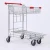 Import trolley supermarket bags Double-deck durable trolley shopping bag vegetable supermarket stock trolley from China