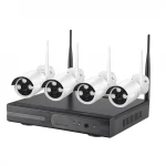 Tuya Waterproof Wireless IP Camera 4 Channel Wifi NVR Kit CCTV Video Security Camera System  1080P